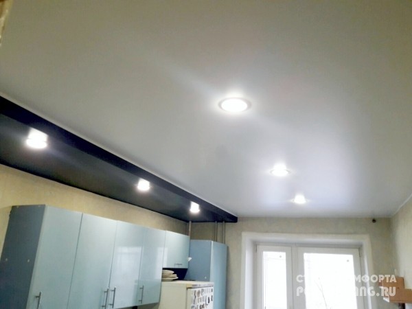 Многоуровневые натяжные потолки