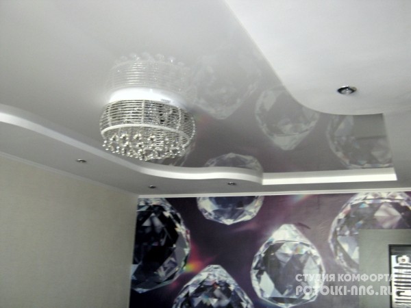 Многоуровневые натяжные потолки